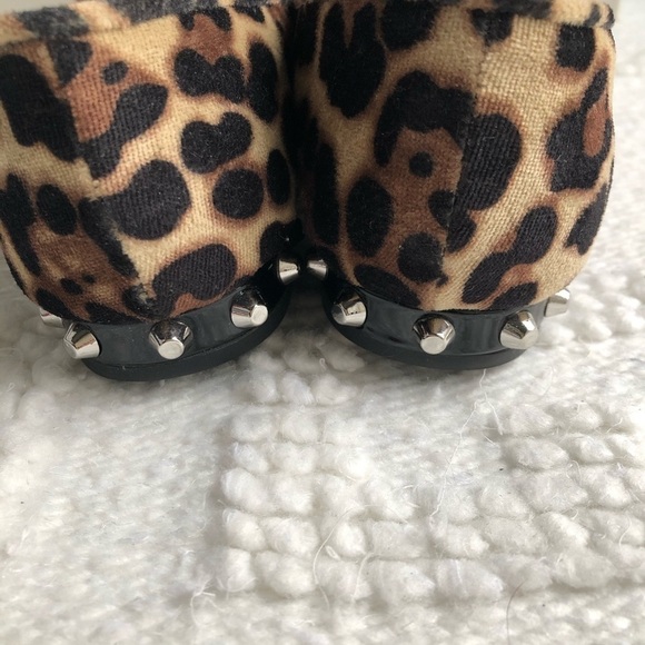 Marc Fisher Abree3 Studded Smoking Flats, Leopard - Picture 5 of 8